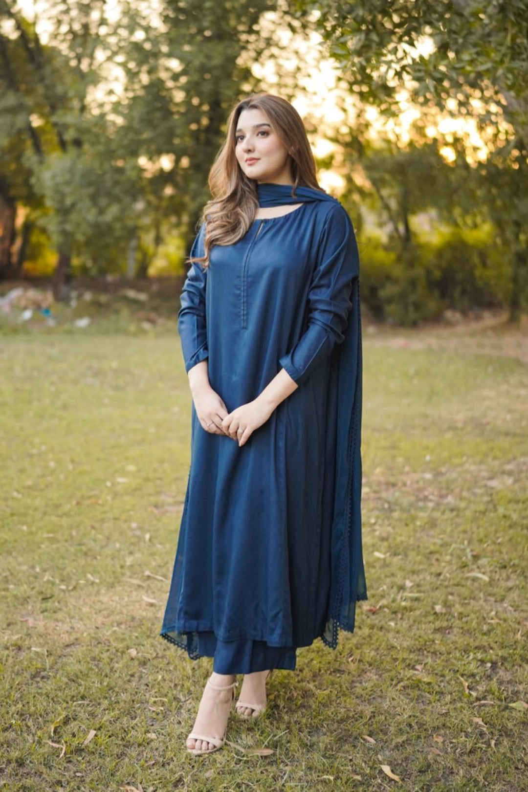 MIRAAN - Zinc - 3PC DRESS