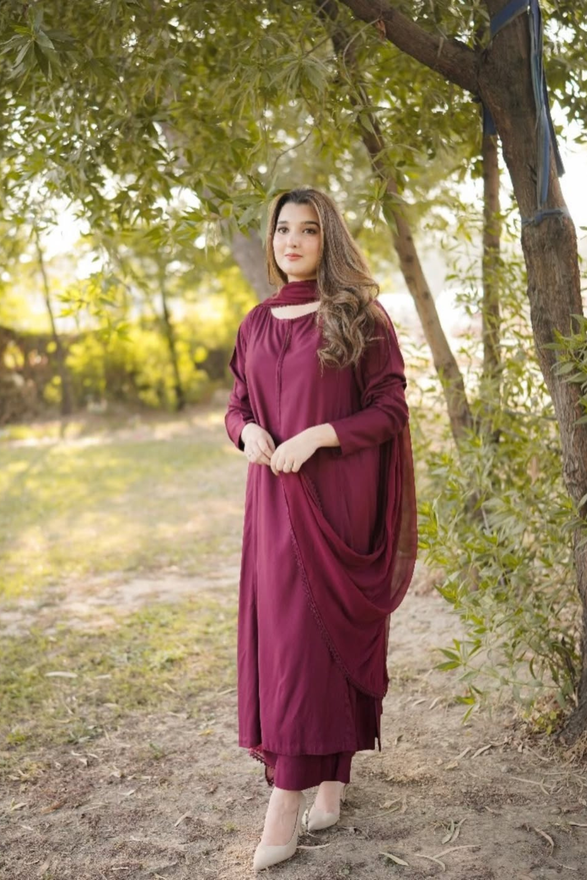 MIRAAN - Purple - 3PC DRESS