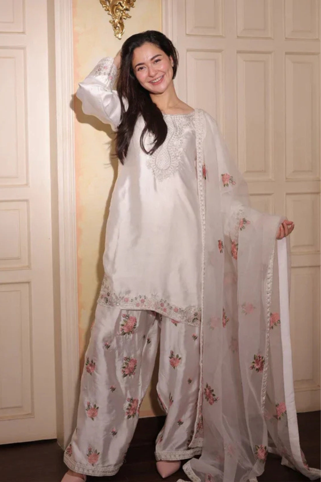 NEHRA 3pc EMBROIDERED DRESS